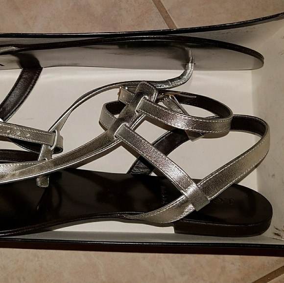 COPY - J Crew Tabbie T Strap classy Gladiator Sandals 11 - Picture 2 of 7